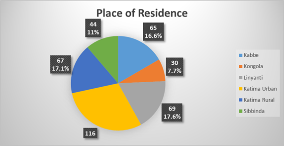 Figure 1: Respondents’ Place of Residence