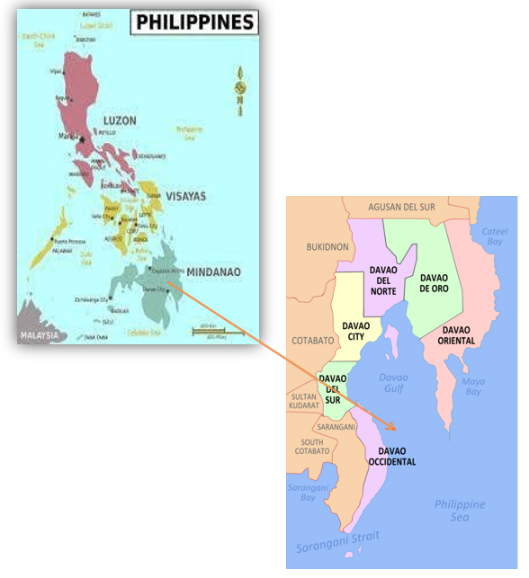 Figure 3. Map of the Philippines and Davao Region
