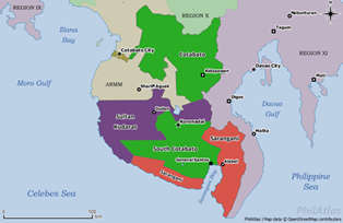 Fig. 3 Map of Region 12, also known as SOCCSKSARGEN